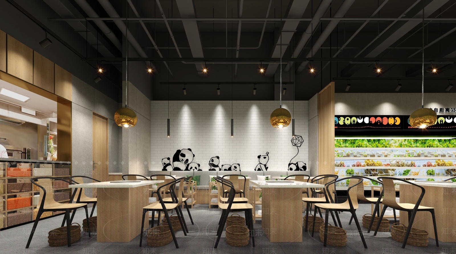 新中式火锅店3D模型下载【ID:1101592365】