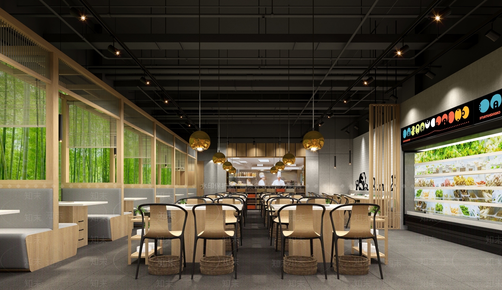 新中式火锅店3D模型下载【ID:1101592365】