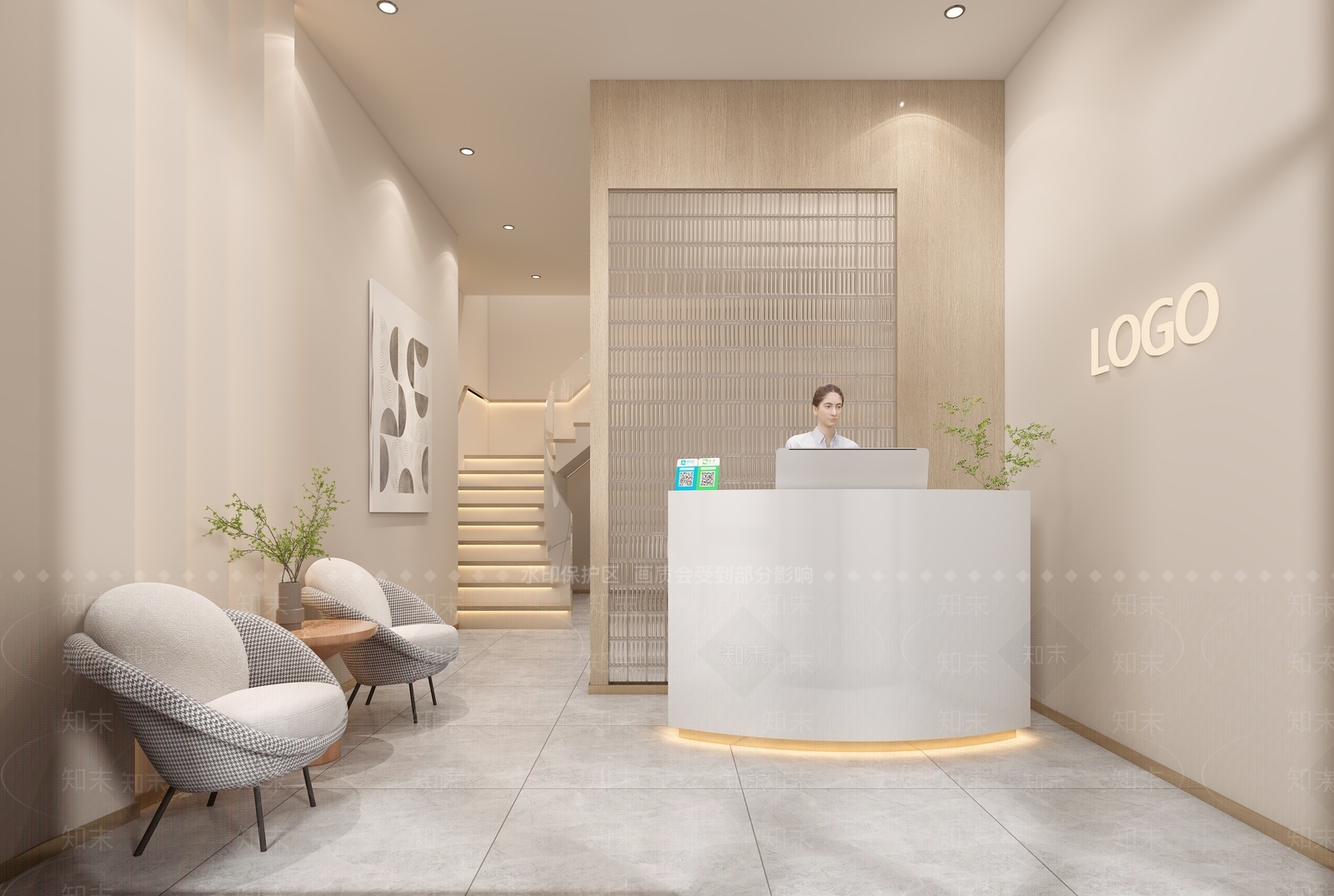 现代美容院3D模型下载【ID:1101593851】