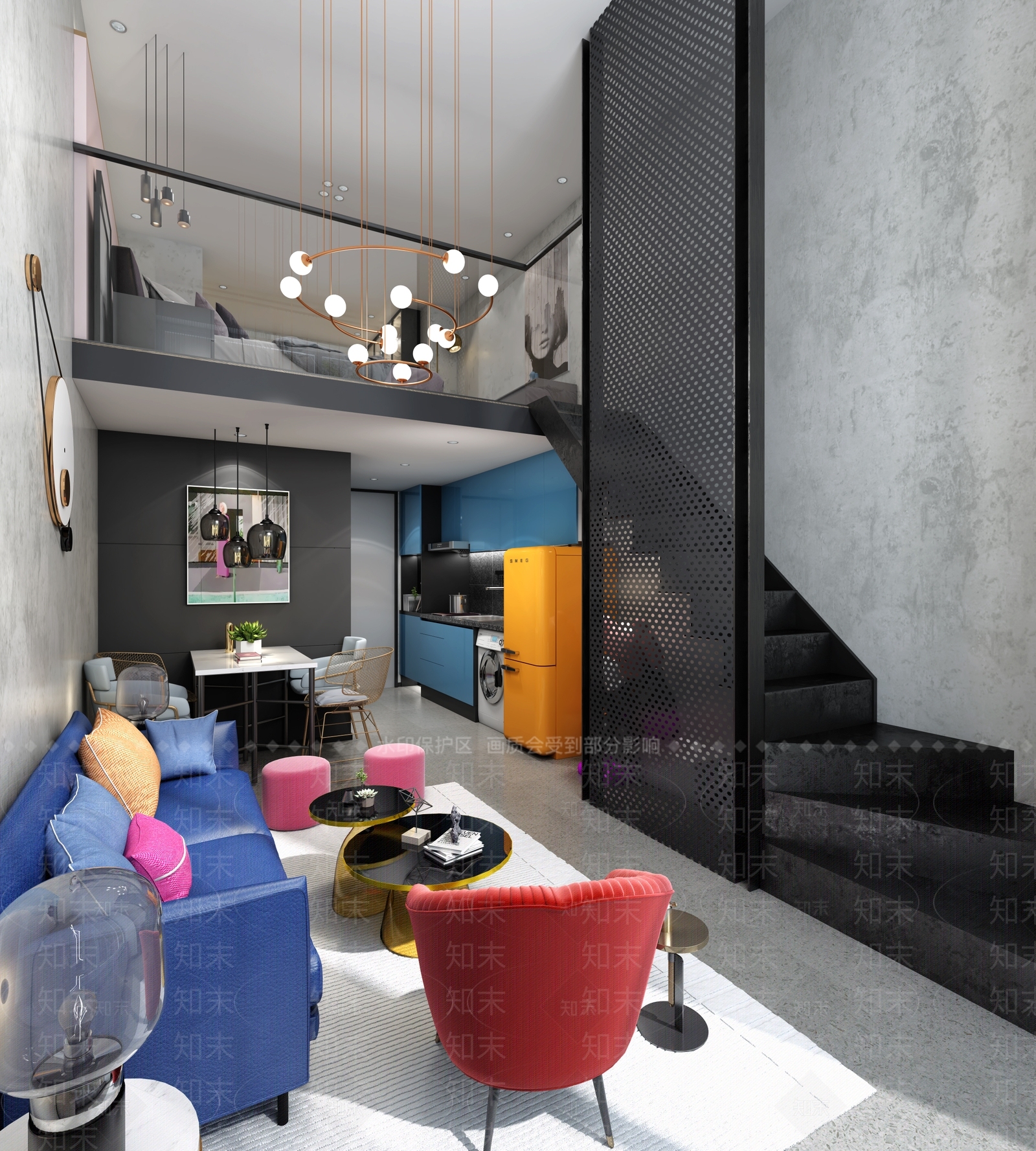 现代单身公寓3D模型下载【ID:1101595015】