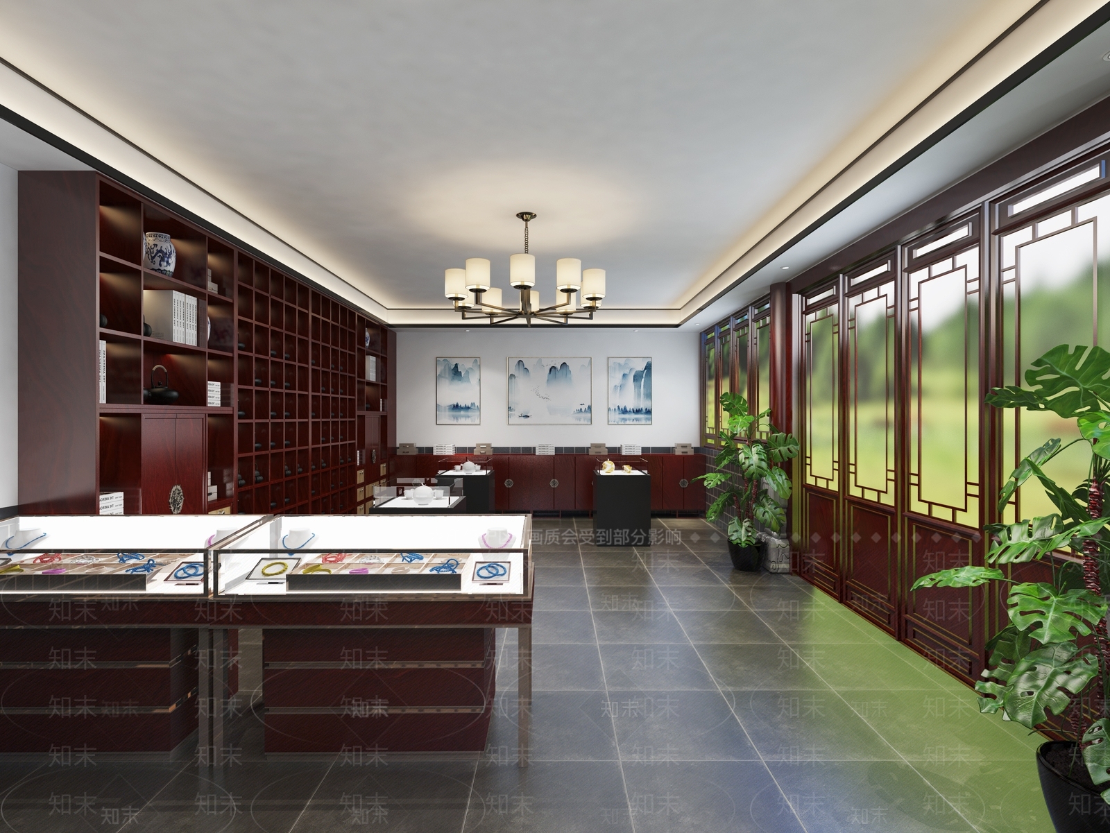新中式礼品店3D模型下载【ID:1101594629】