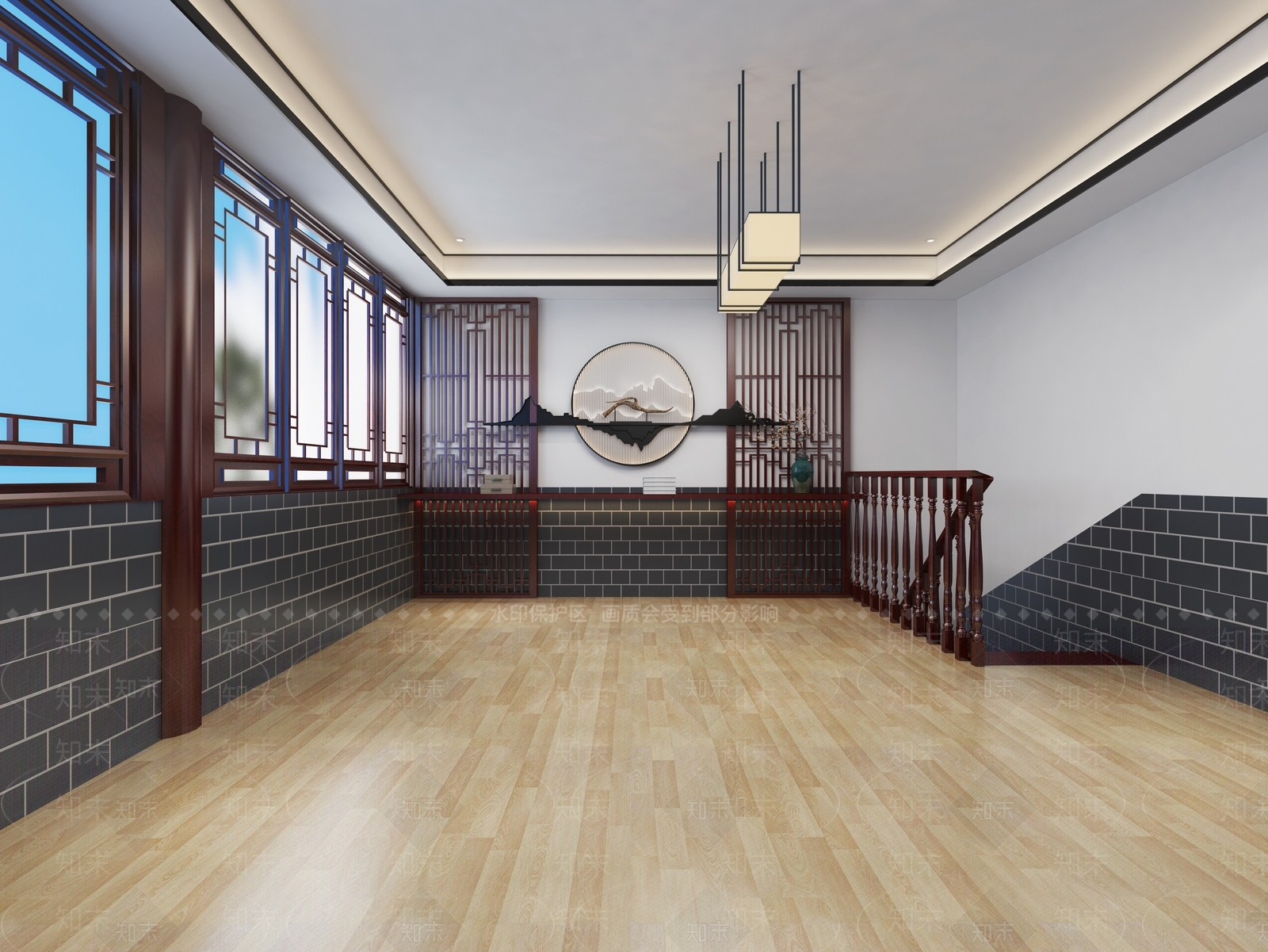 新中式茶馆3D模型下载【ID:1101594783】
