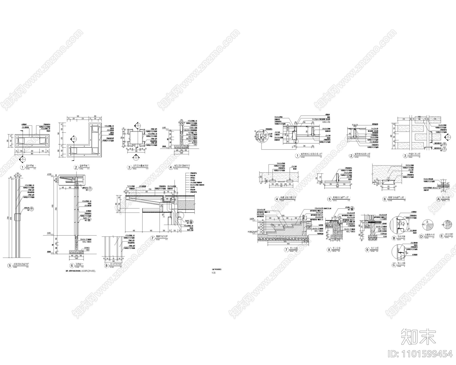 新中式cad施工图下载【ID:1101599454】