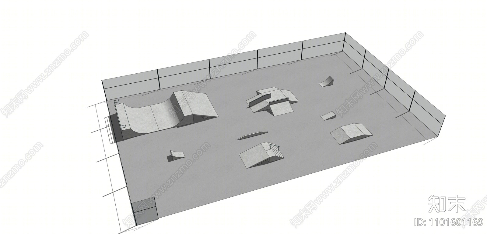 现代游乐设施SU模型下载【ID:1101601169】