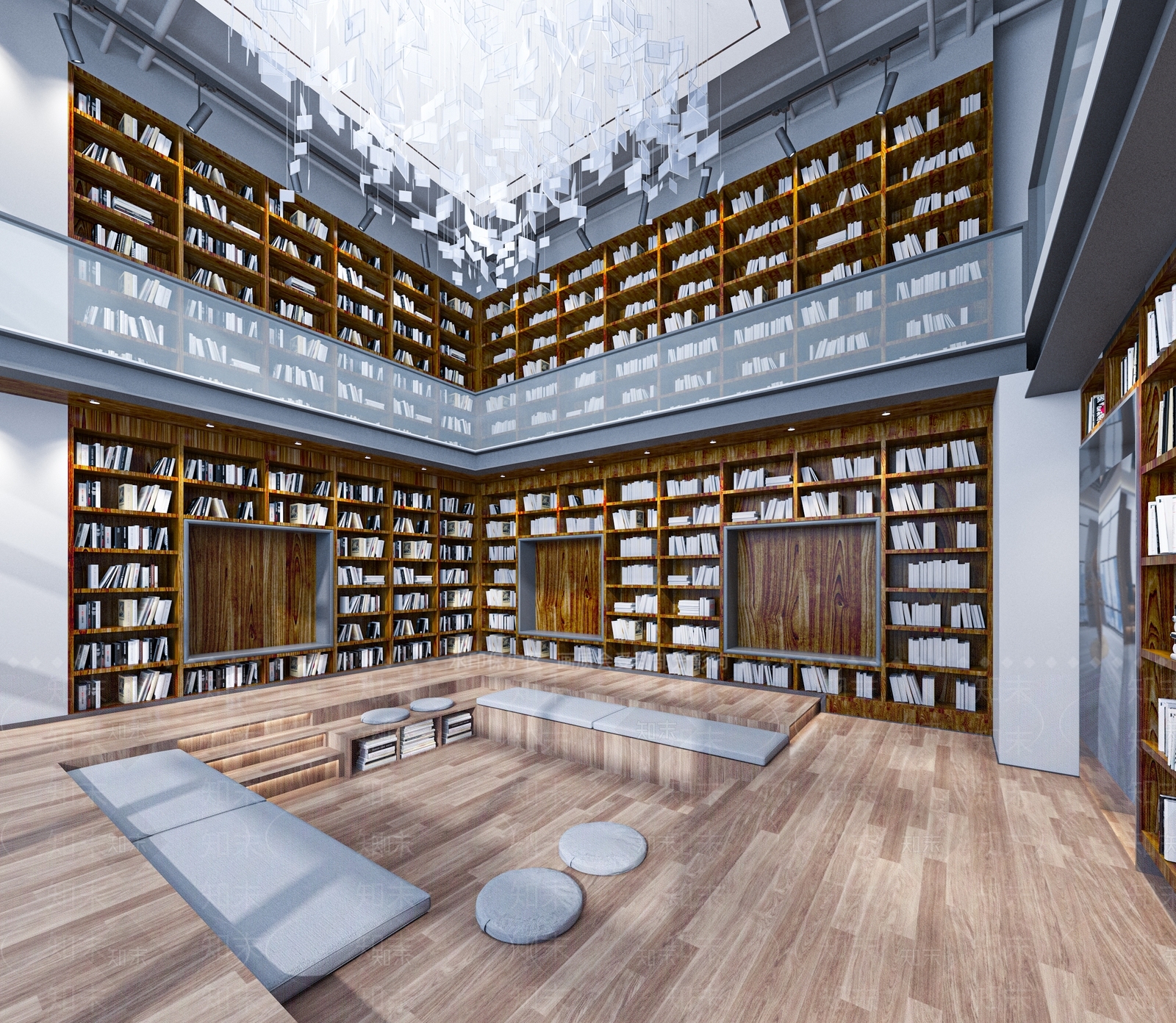 现代书店SU模型下载【ID:1101601781】