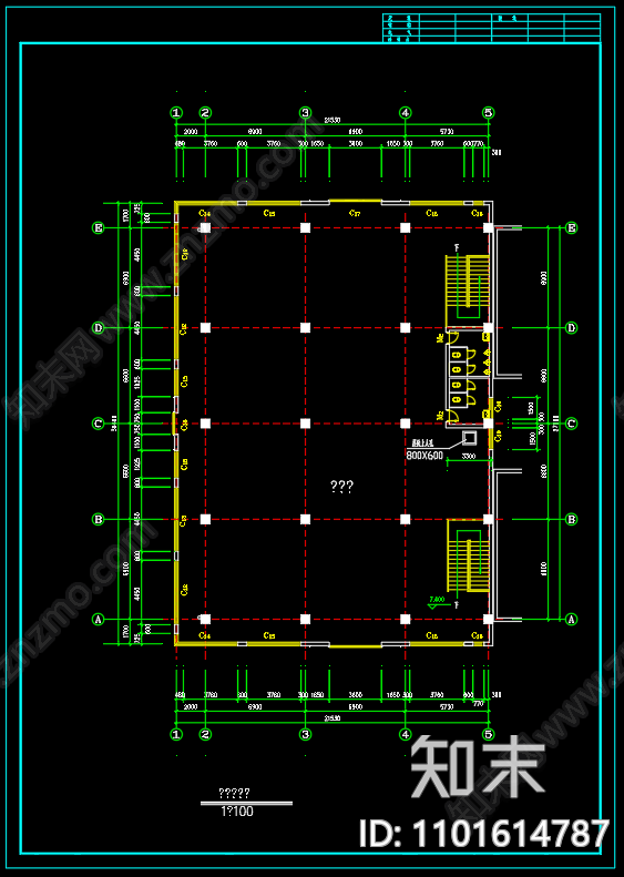 中式西安古建营业厅施工图cad施工图下载【ID:1101614787】