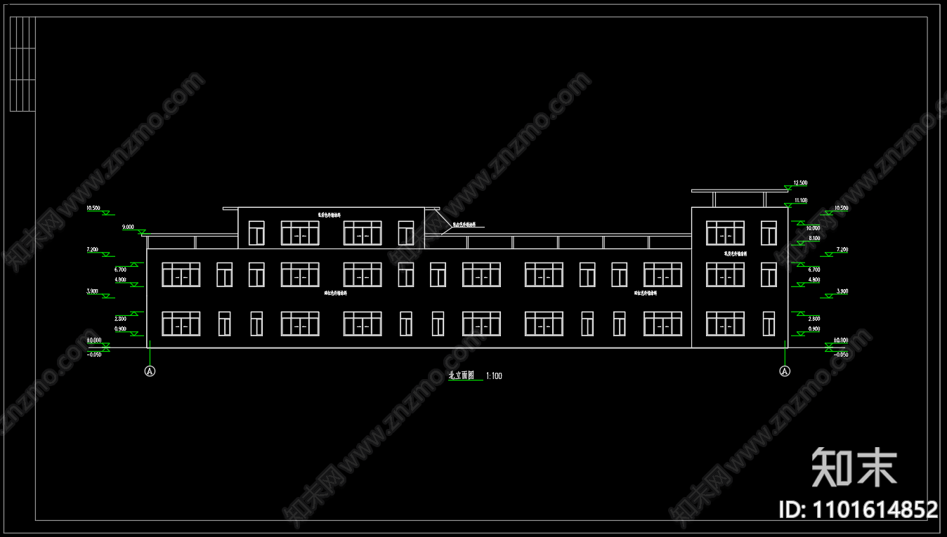 中式徽派建筑cad施工图下载【ID:1101614852】