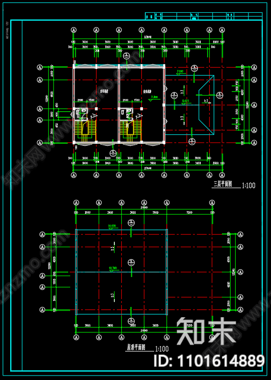 中式古建筑全套施工图cad施工图下载【ID:1101614889】