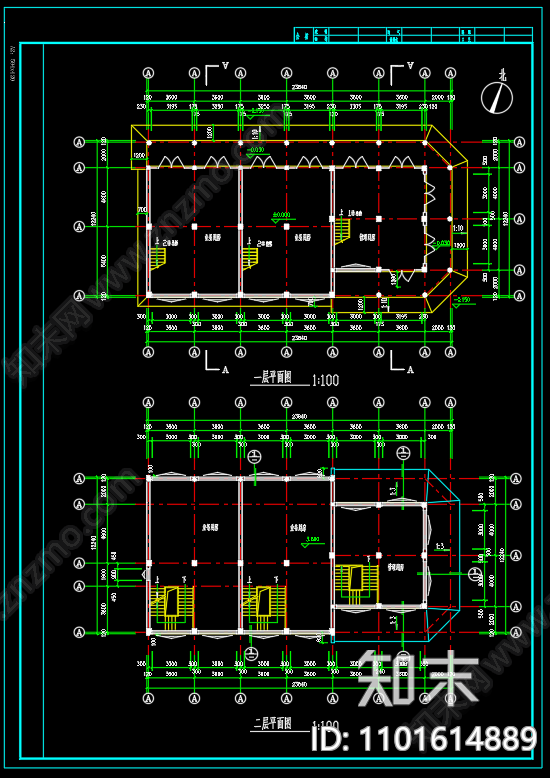 中式古建筑全套施工图cad施工图下载【ID:1101614889】