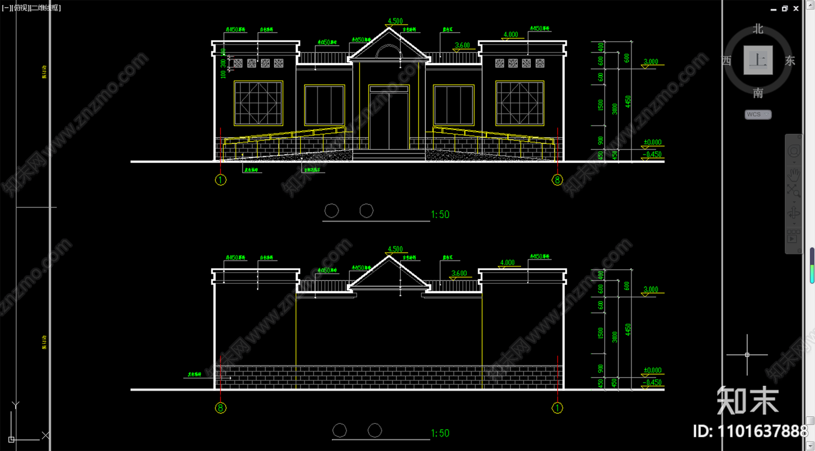 某公厕建筑cad施工图下载【ID:1101637888】
