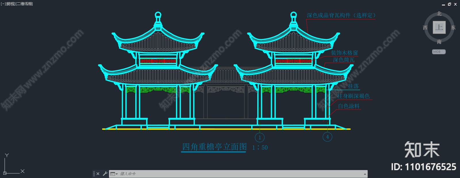 中式cad施工图下载【ID:1101676525】