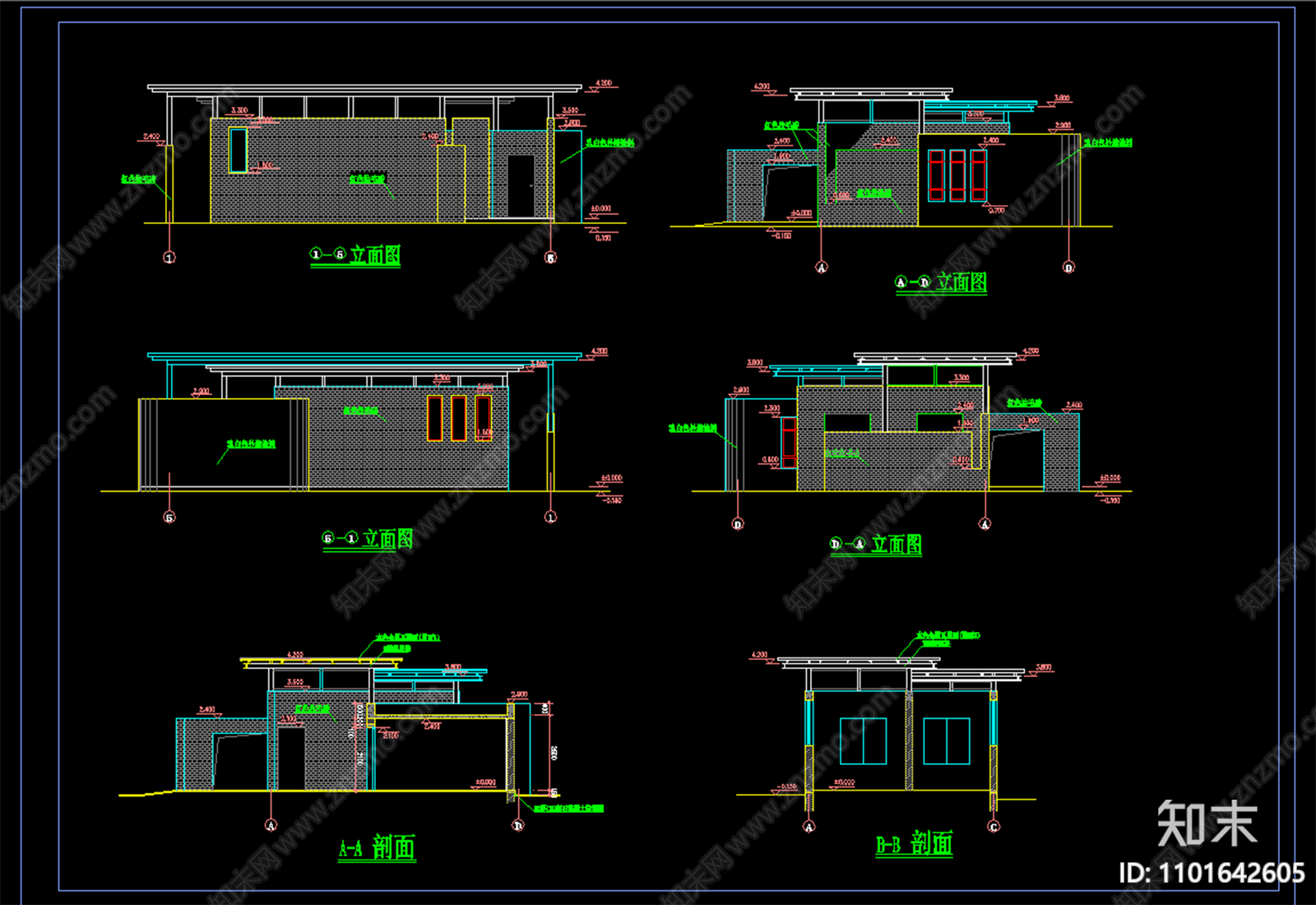 公共卫生间厕所建筑施工图下载【ID:1101642605】
