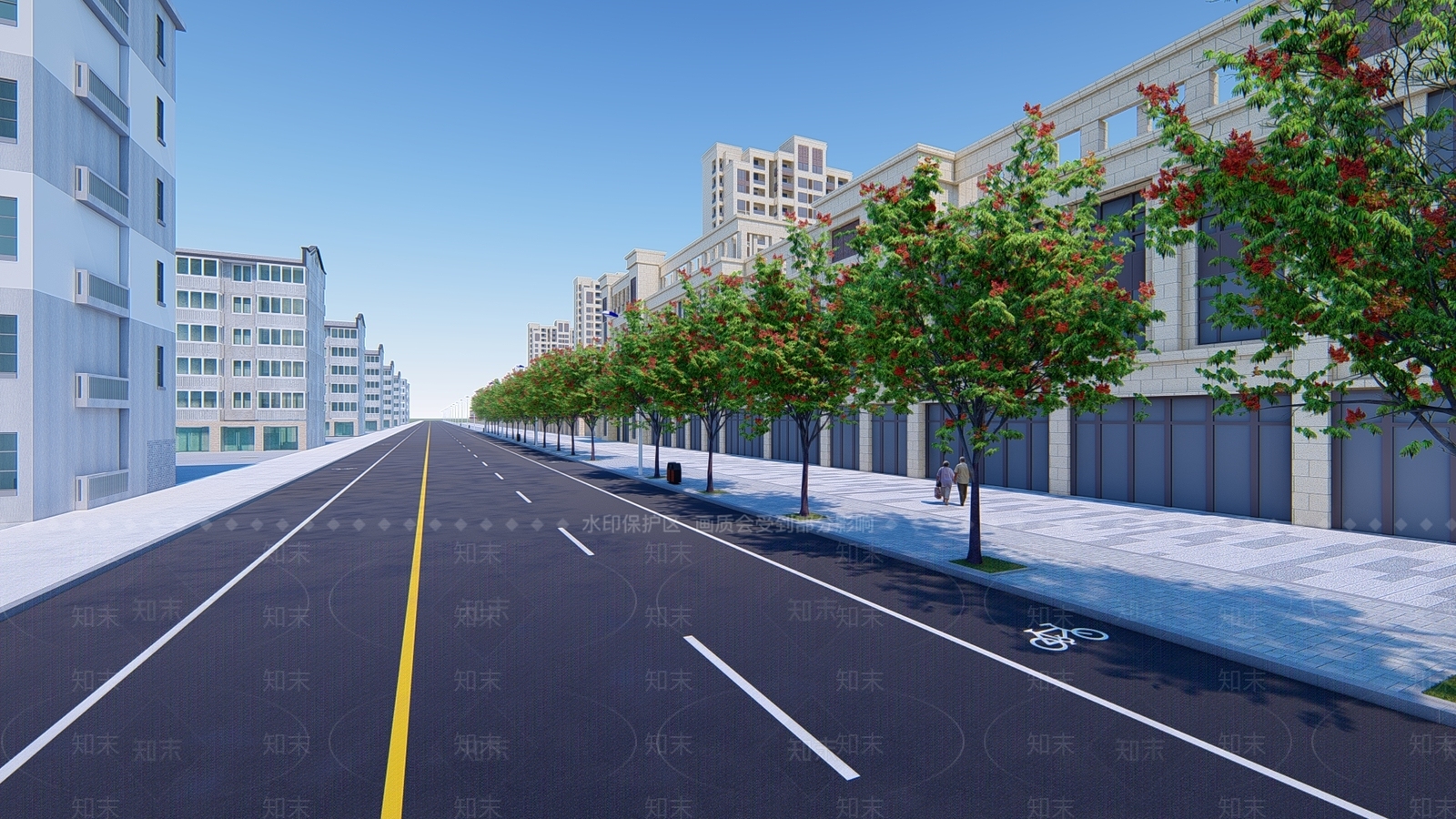 现代道路SU模型下载【ID:1101650656】