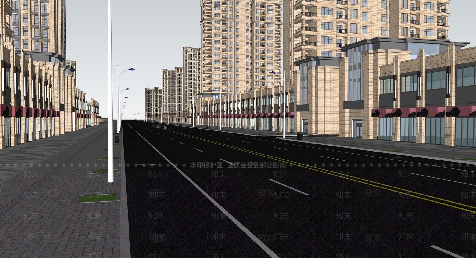 现代道路SU模型下载【ID:1101650656】