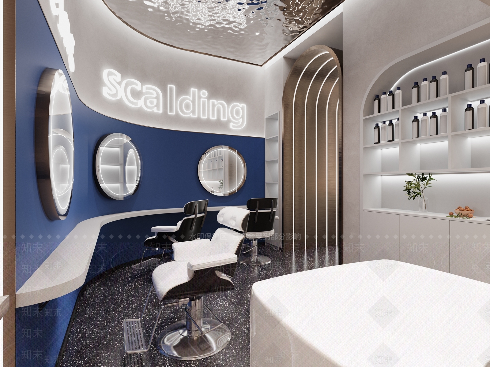 现代美发店3D模型下载【ID:1101674947】