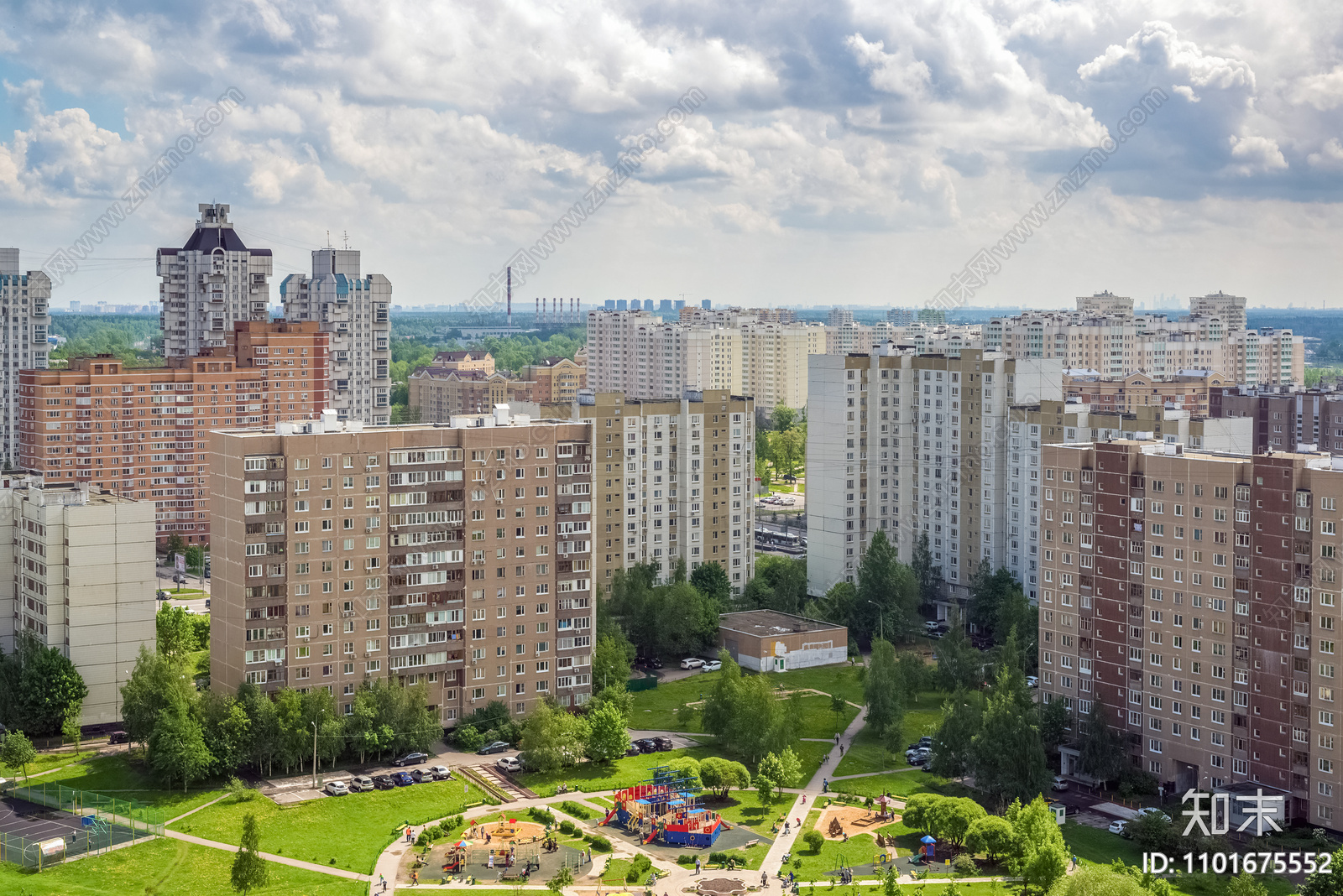 社区住宅窗景图贴图下载【ID:1101675552】