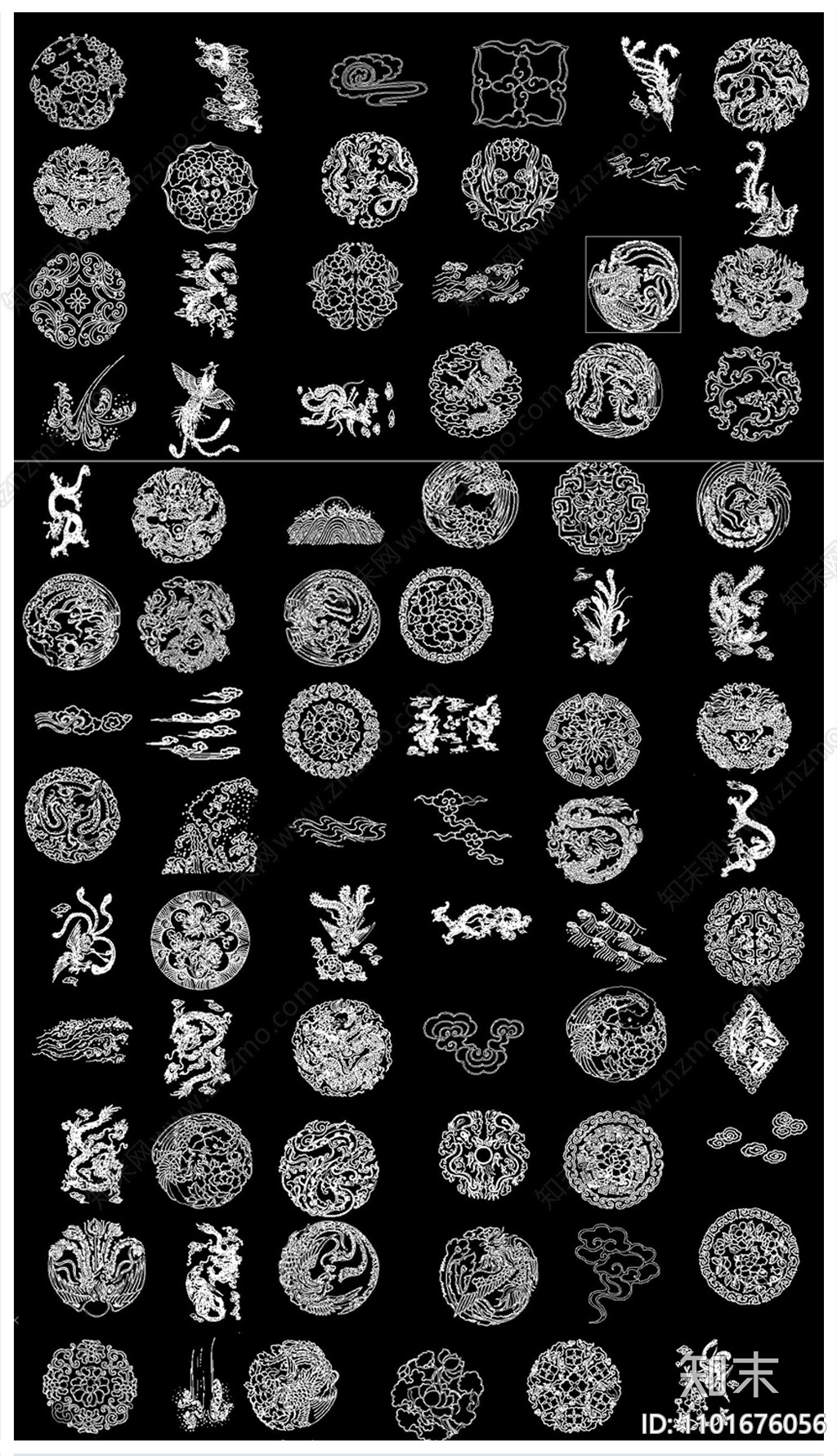 龙凤CAD施工图下载【ID:1101676056】