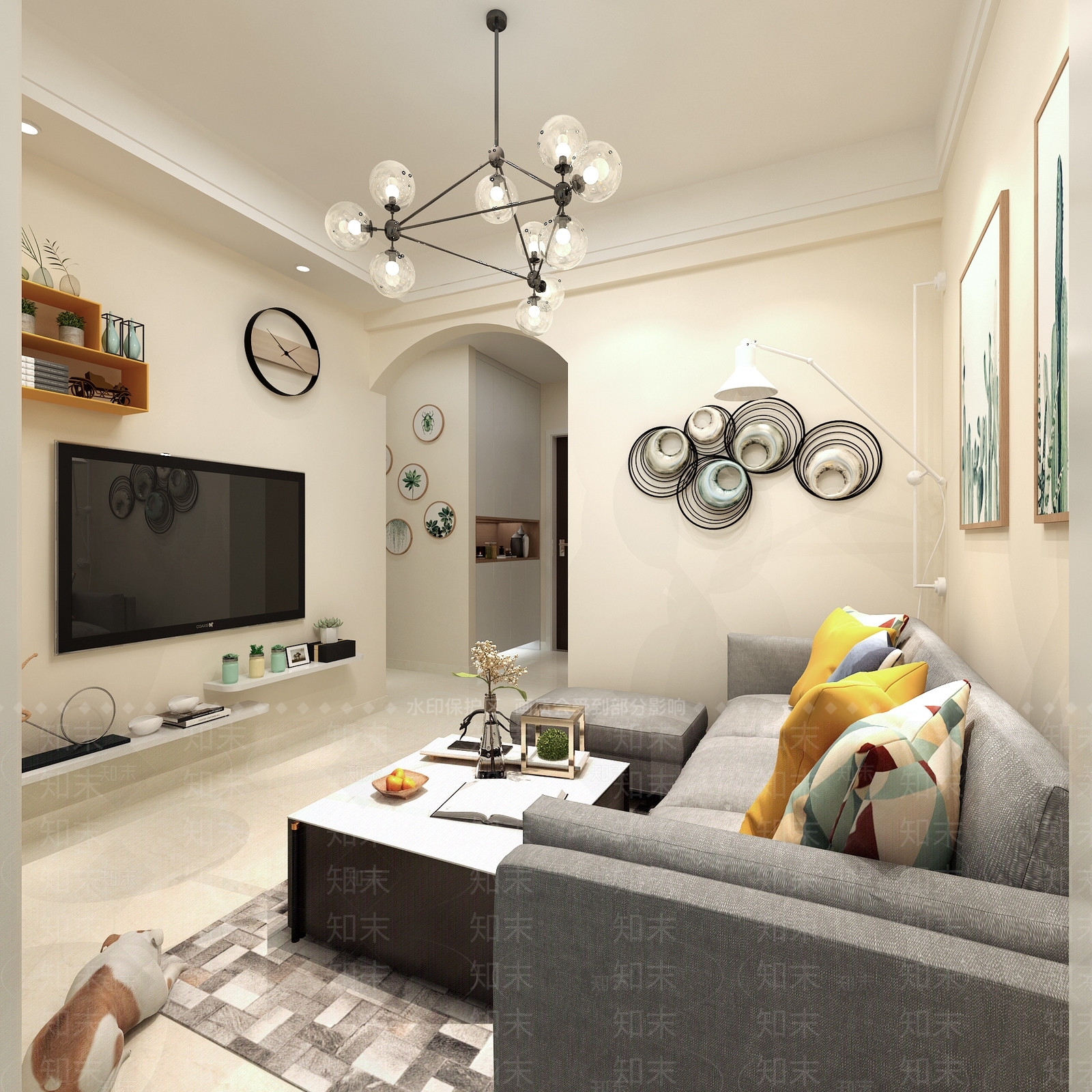 北欧单身公寓3D模型下载【ID:1101678909】