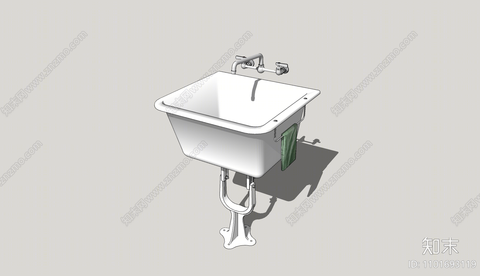 现代洗面盆SU模型下载【ID:1101693119】