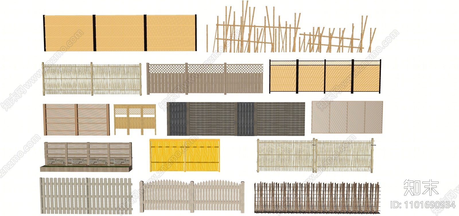 现代围栏SU模型下载【ID:1101690934】