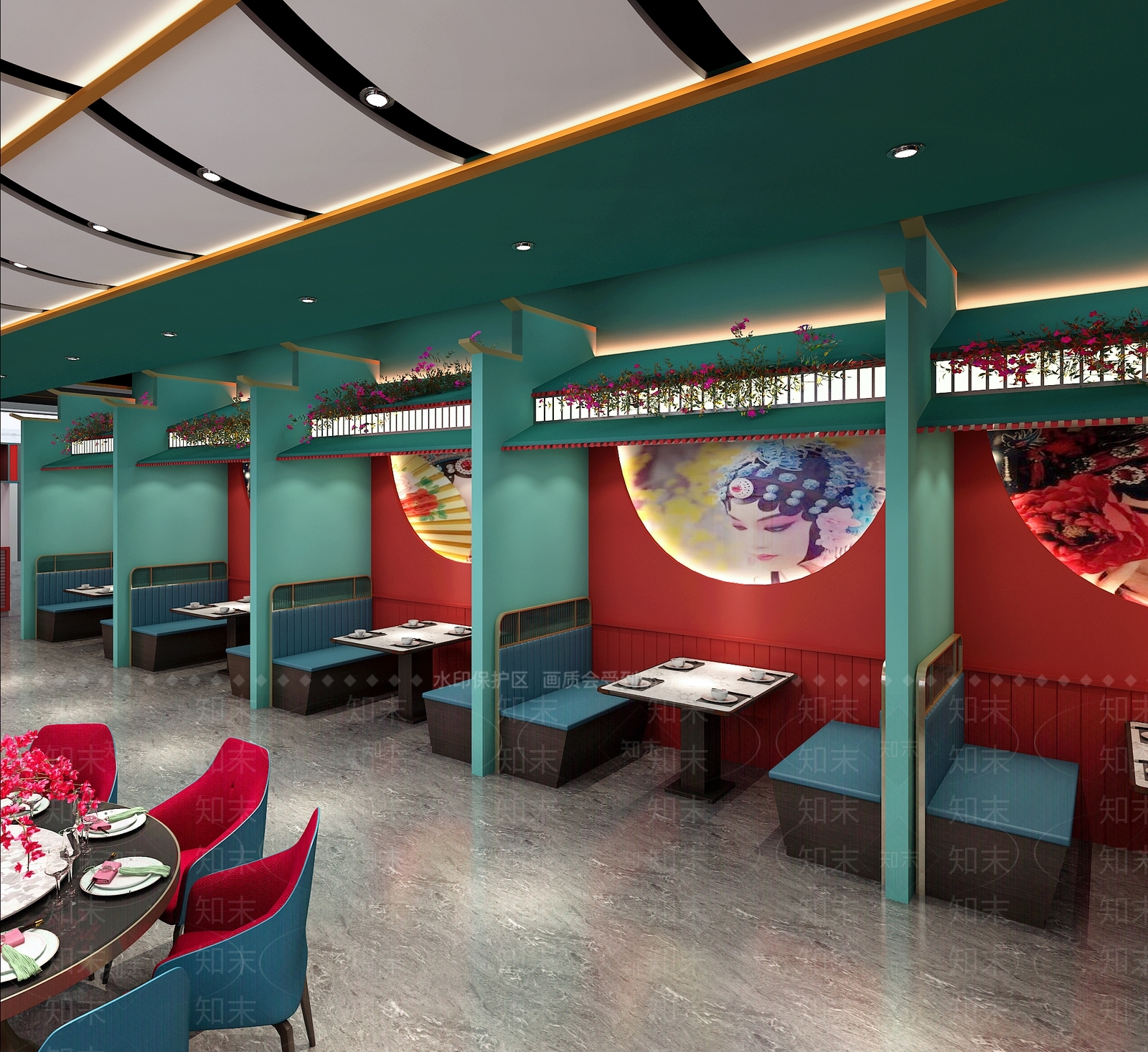 现代音乐餐厅大厅3D模型下载【ID:1101691472】