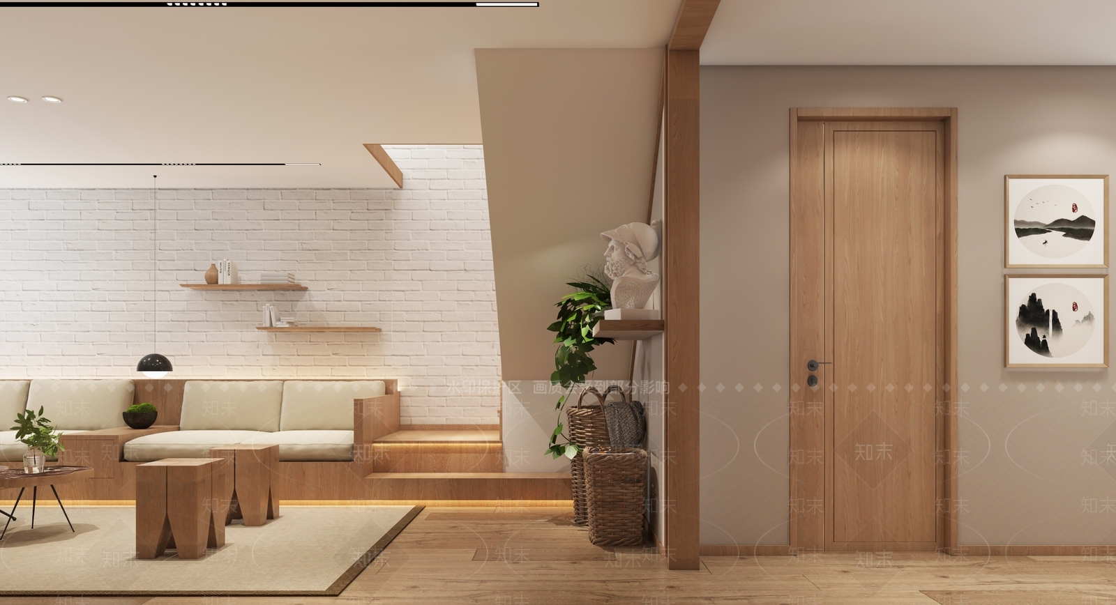 北欧单身公寓3D模型下载【ID:1101693842】