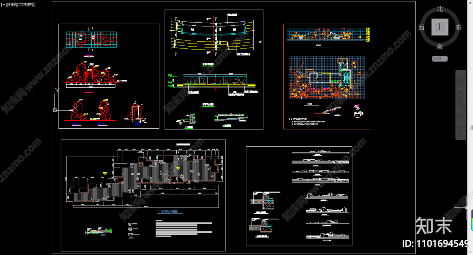 假山CAD合集施工图下载【ID:1101694549】