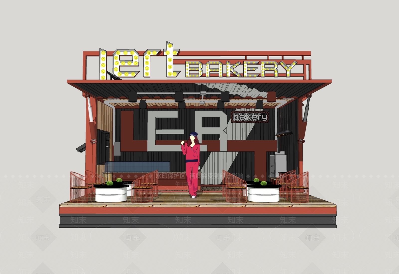 现代驿站SU模型下载【ID:1101777263】