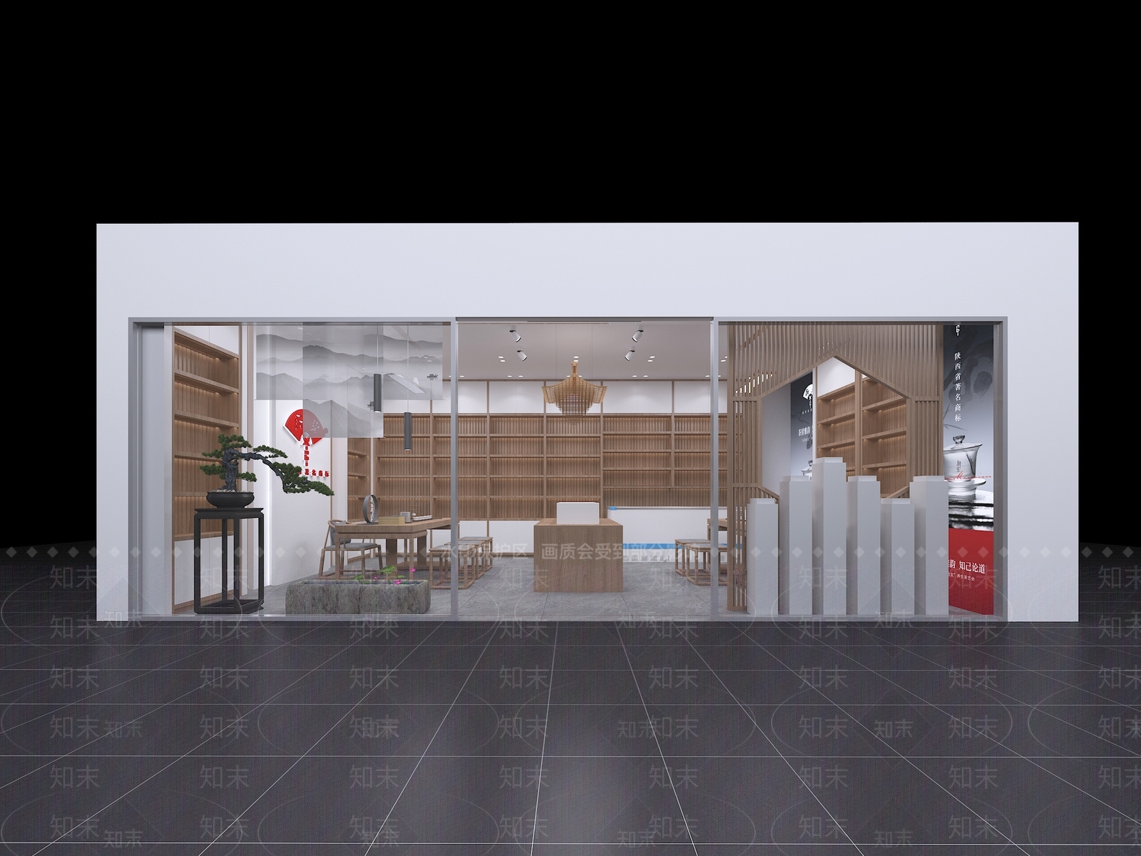 新中式茶馆3D模型下载【ID:1101707167】