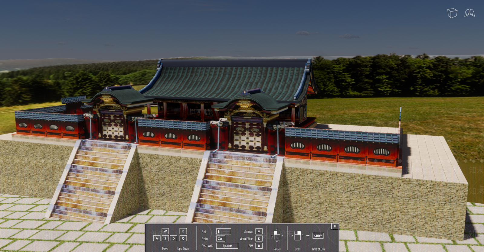 日式寺庙建筑SU模型下载【ID:1101714590】