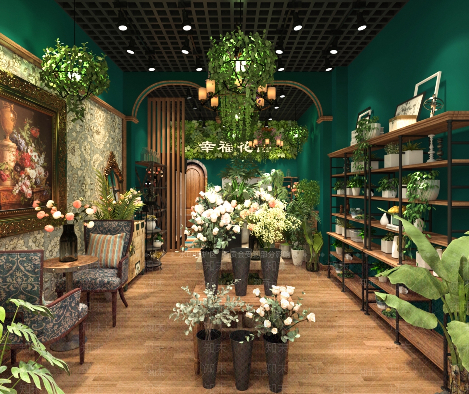 美式花店3D模型下载【ID:1101717141】