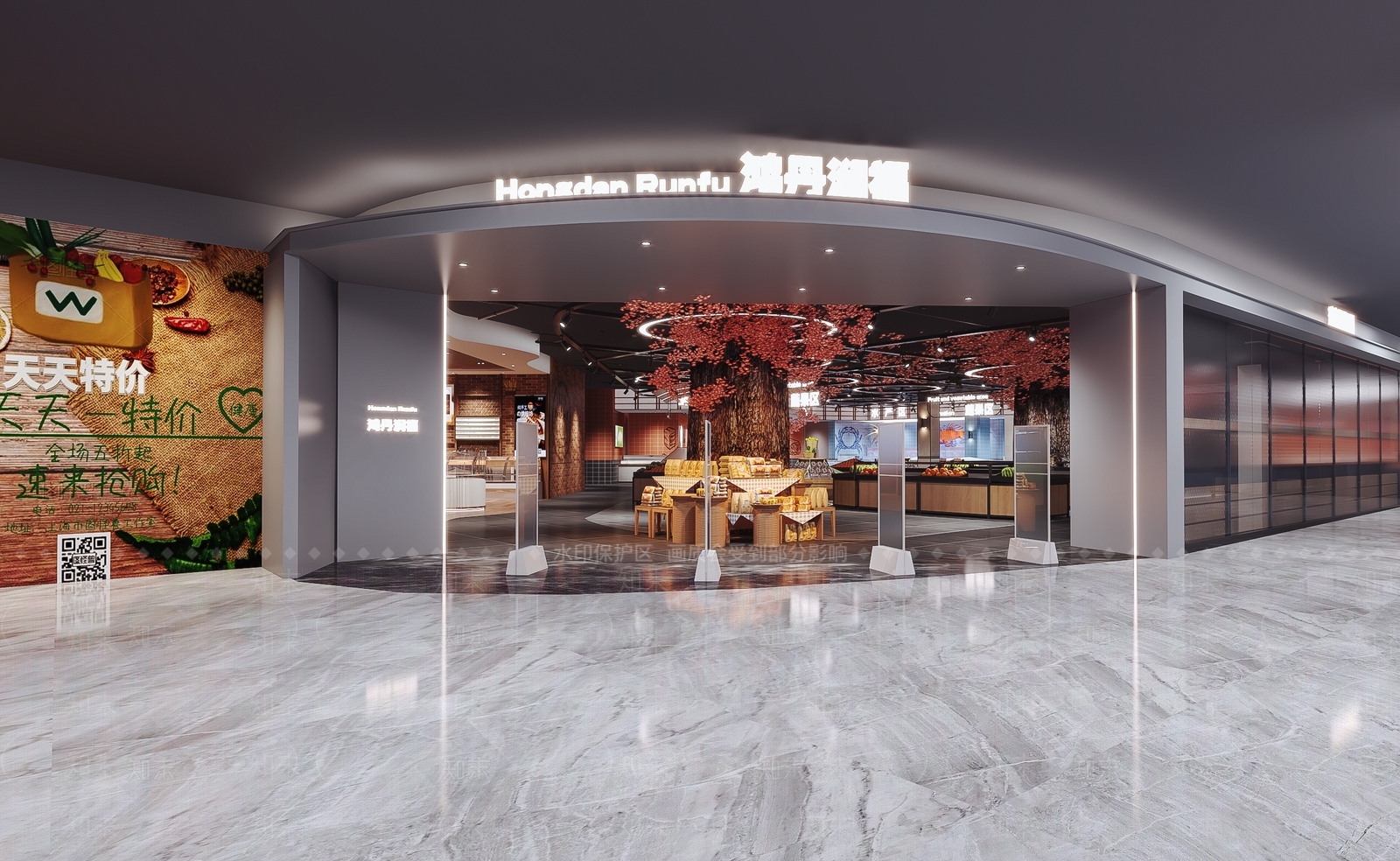 现代超市3D模型下载【ID:1101716630】