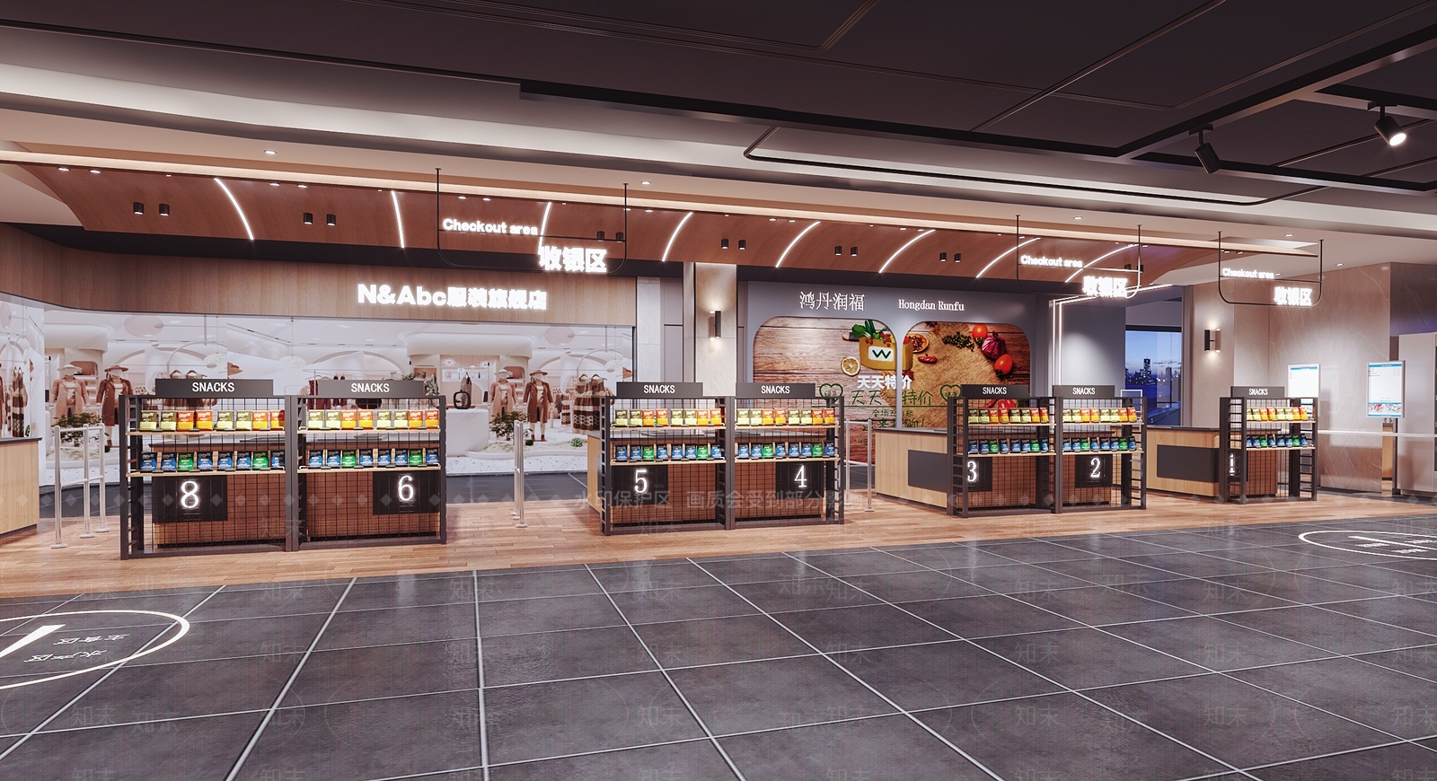 现代超市3D模型下载【ID:1101716630】