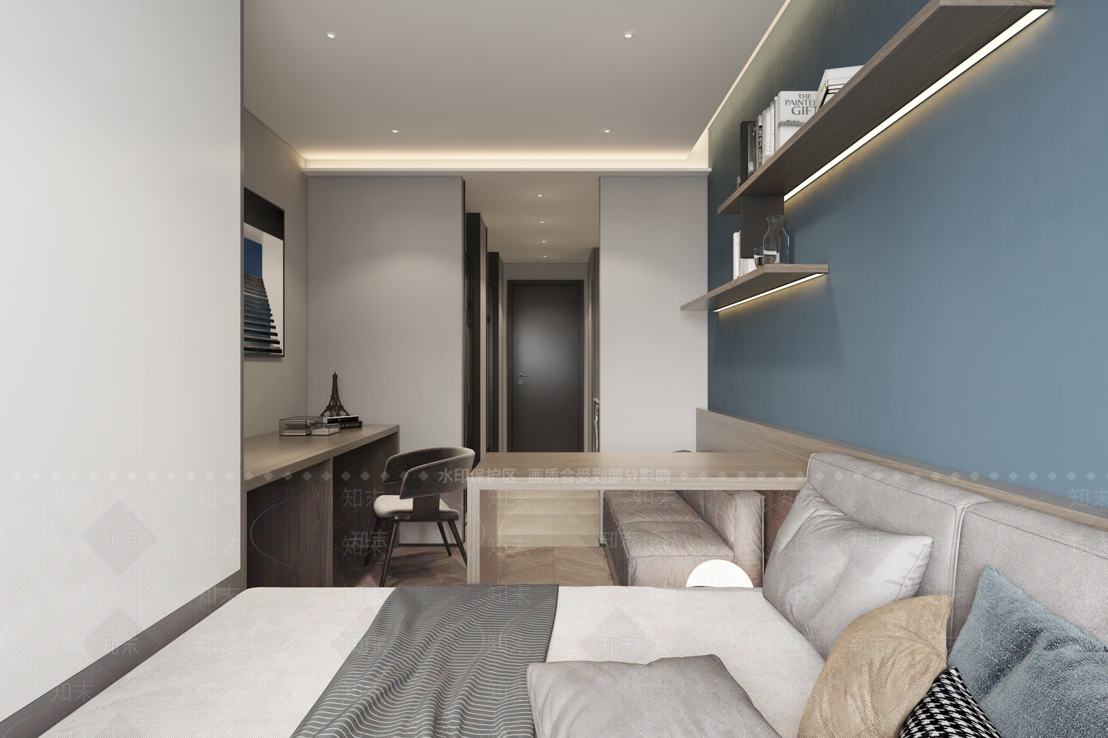 现代单身公寓3D模型下载【ID:1101719180】