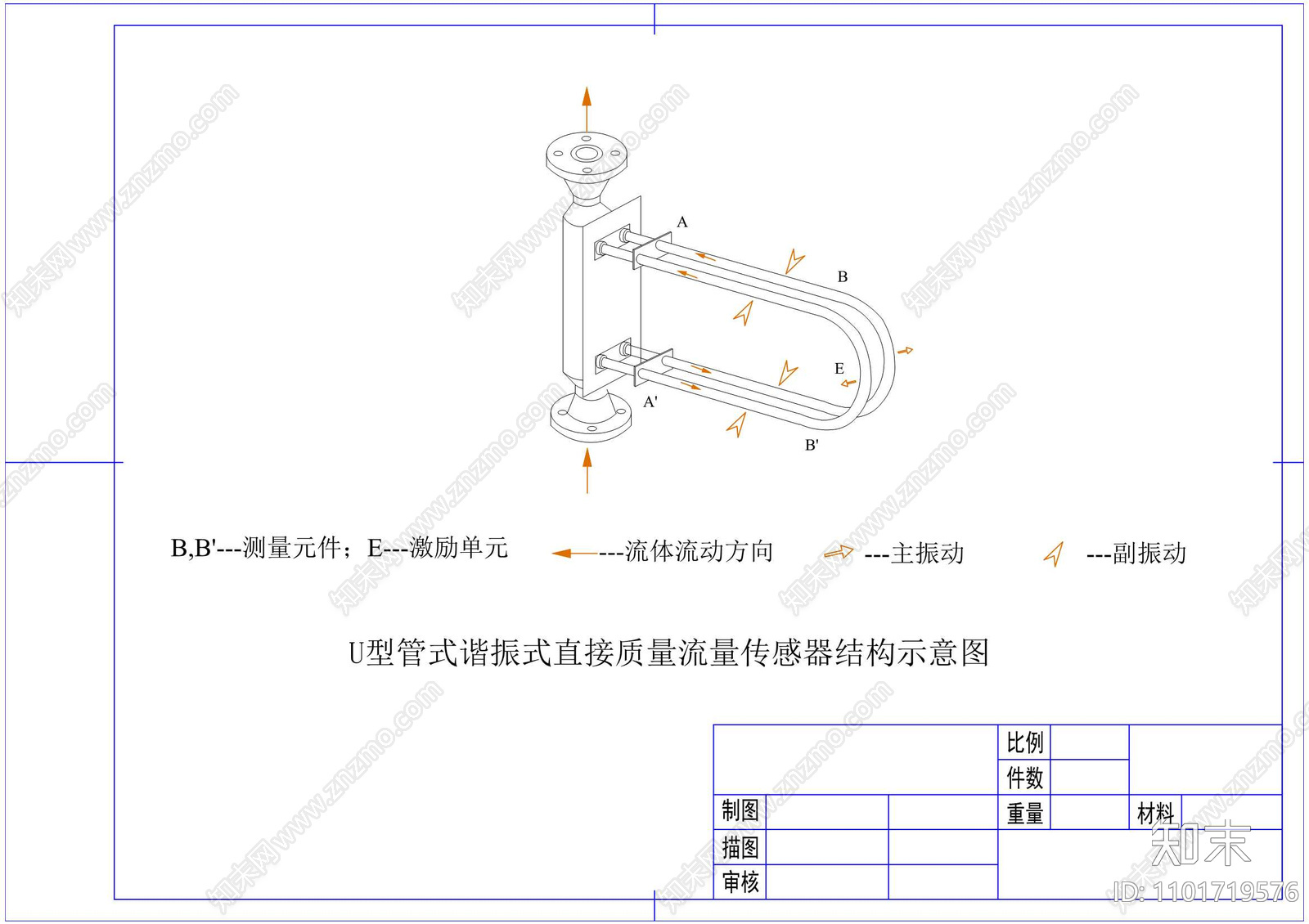 传感器示意图cad施工图下载【ID:1101719576】