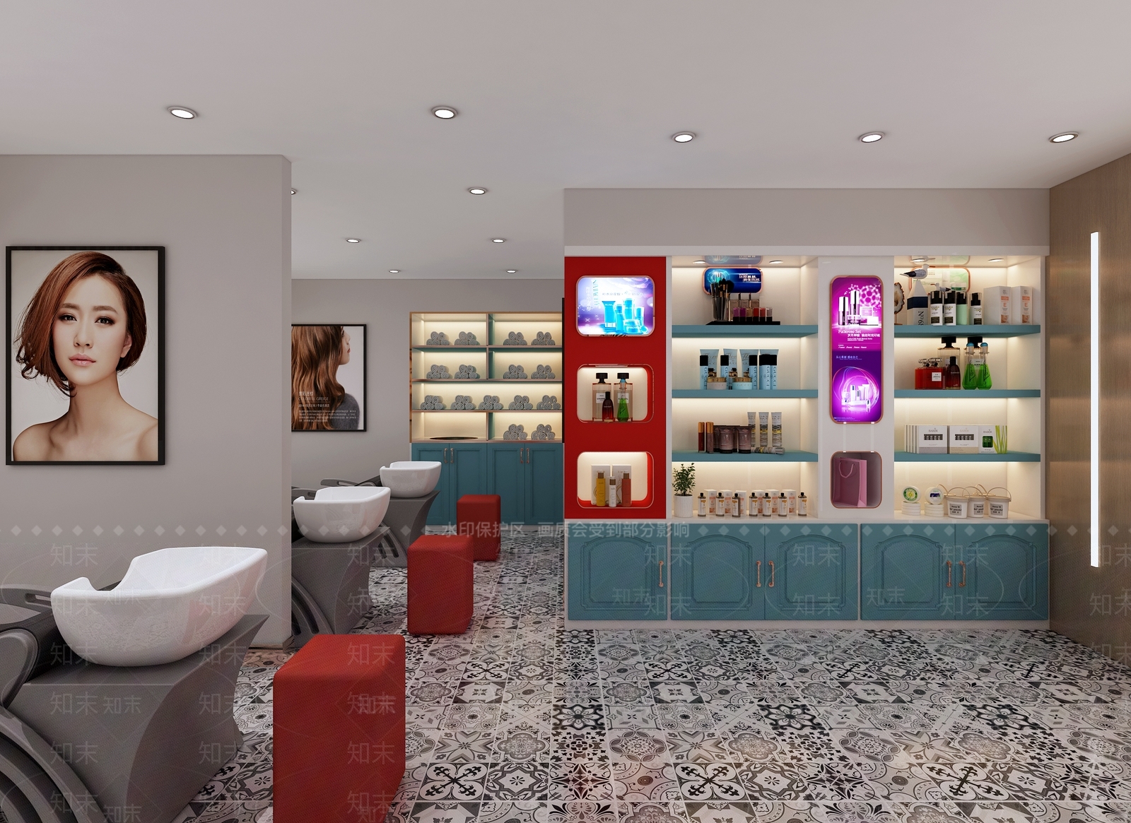 现代理发店3D模型下载【ID:1101721929】