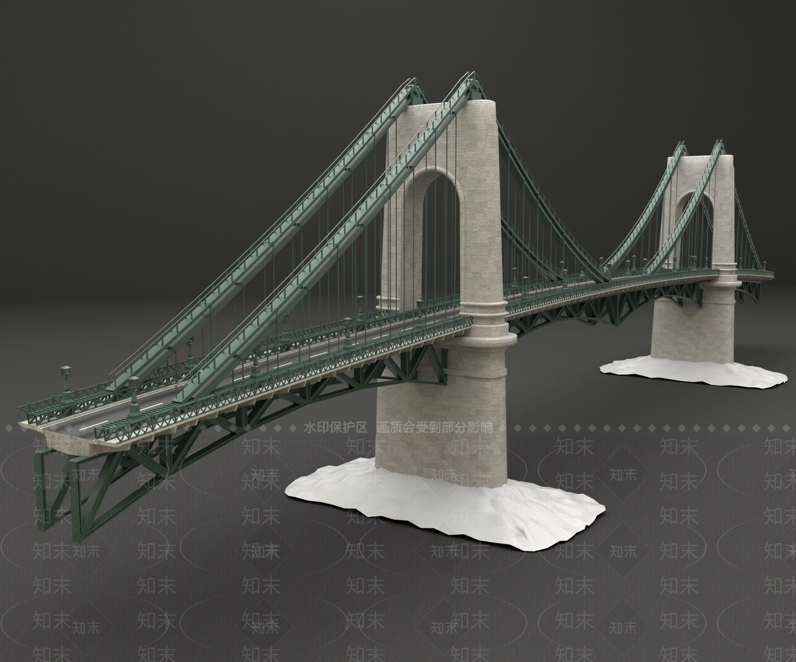 现代大桥3D模型下载【ID:1101723018】