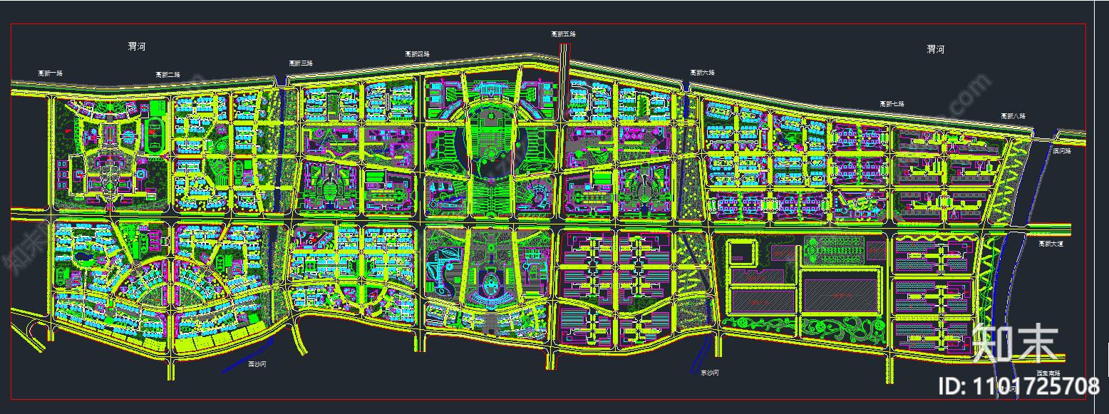经济开发区平面规划设计方案施工图下载【ID:1101725708】