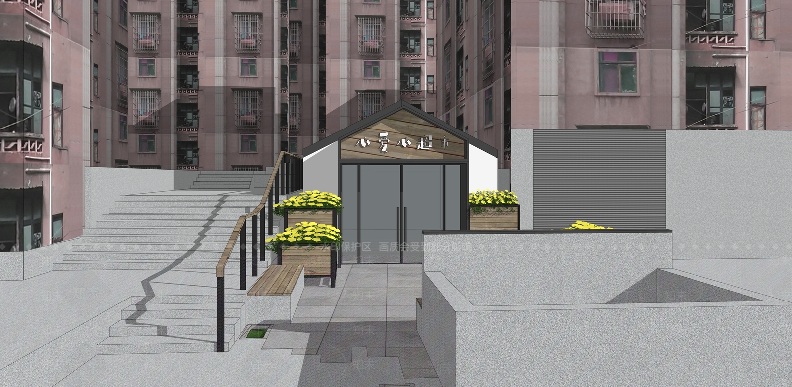 现代小卖部SU模型下载【ID:1102233230】