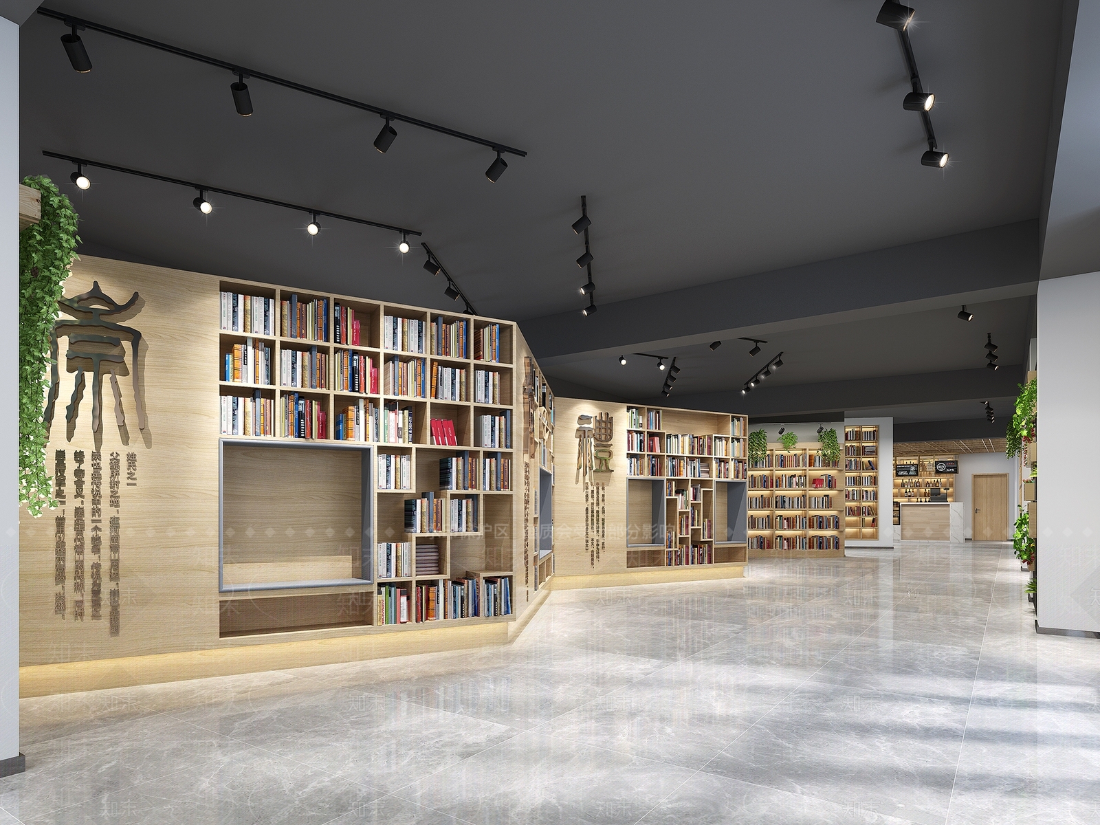 现代图书馆3D模型下载【ID:1101727785】