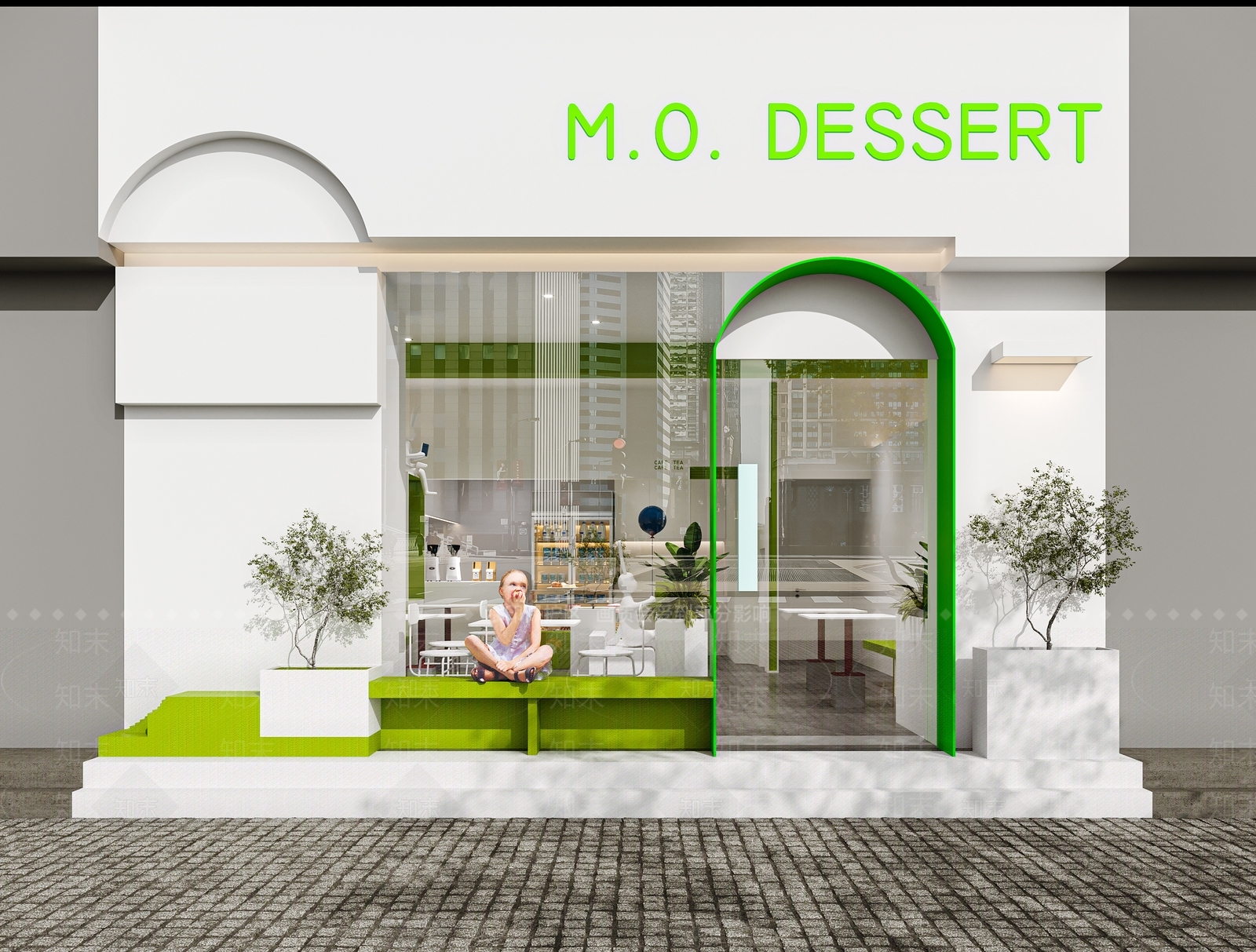 现代奶茶咖啡店3D模型下载【ID:1101728688】
