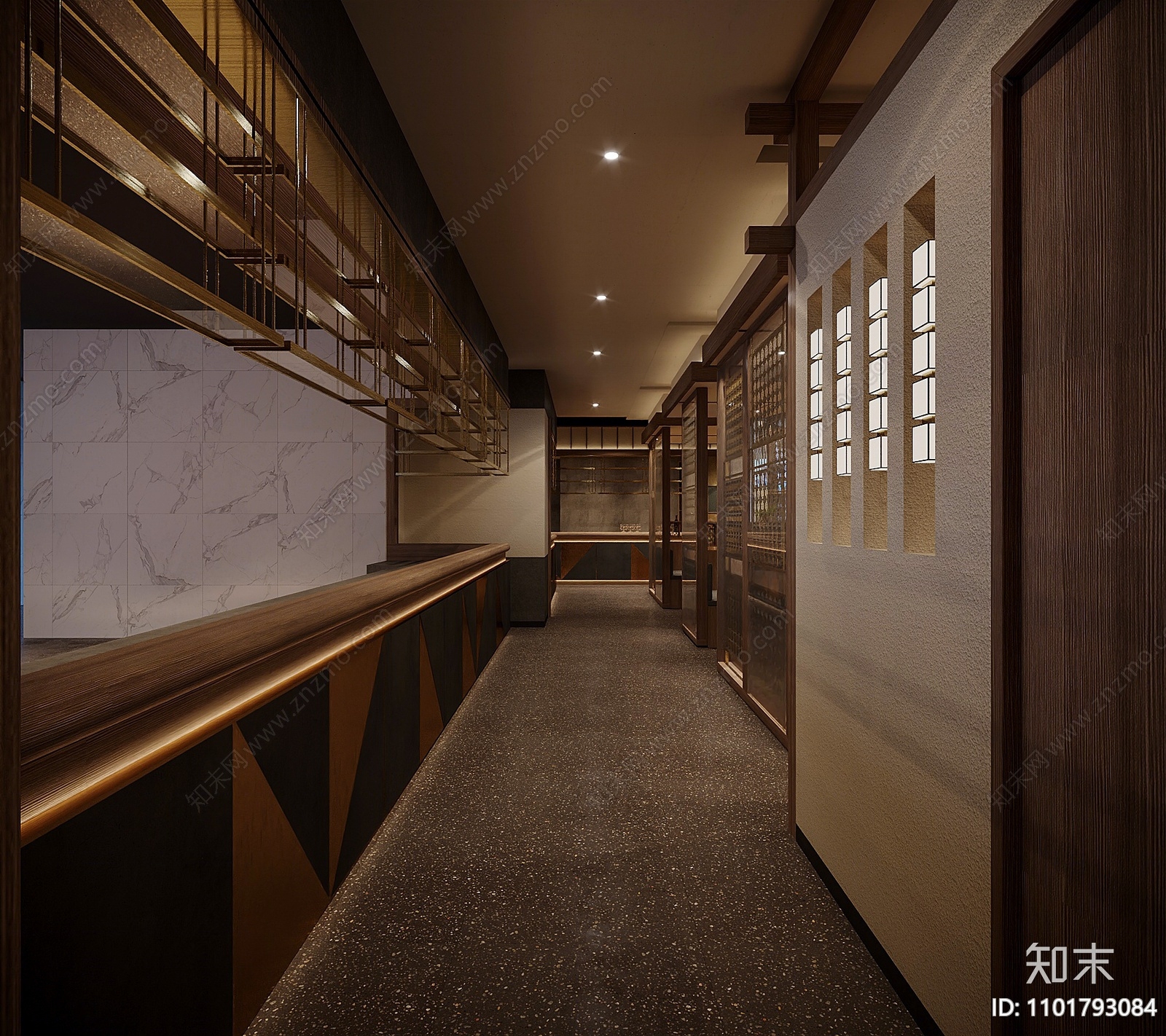 新中式快餐厅3D模型下载【ID:1101793084】