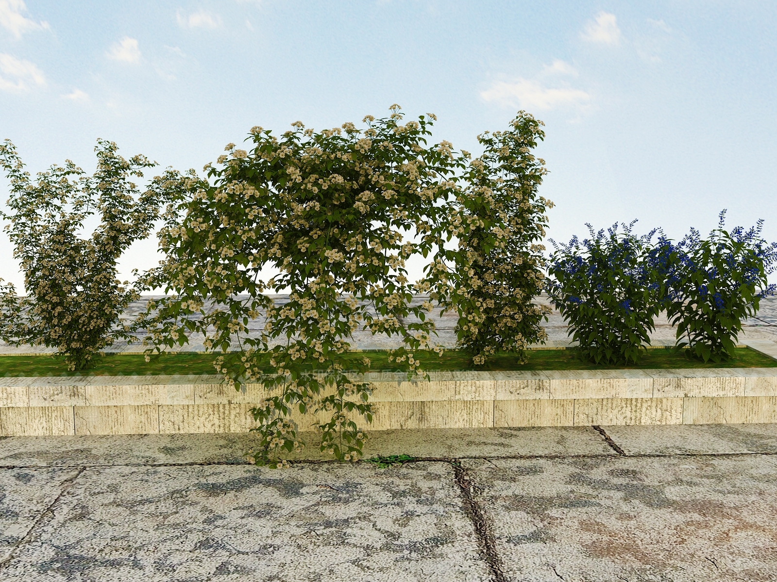现代花坛花钵3D模型下载【ID:1101738934】