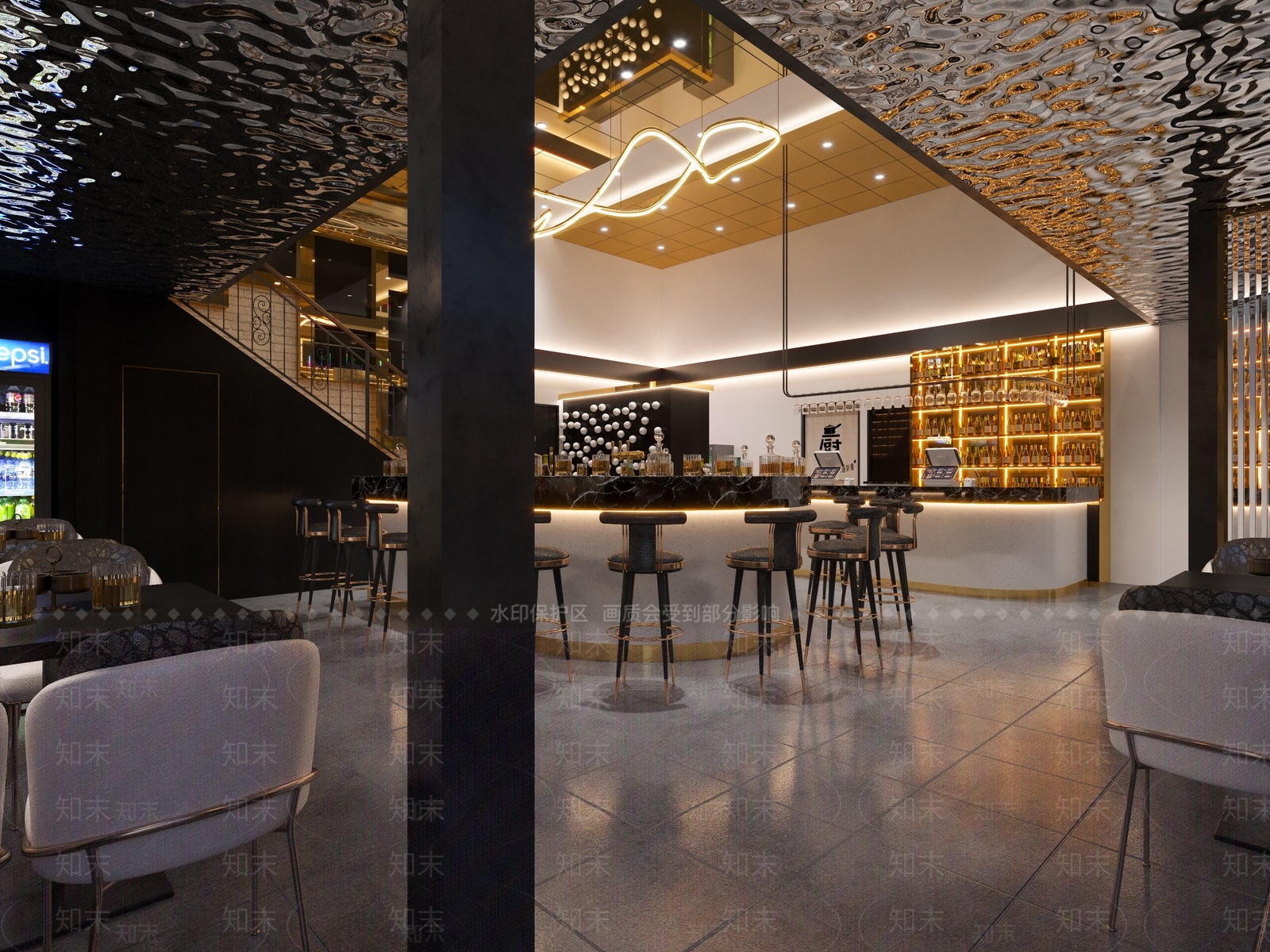 现代酒吧3D模型下载【ID:1101747140】