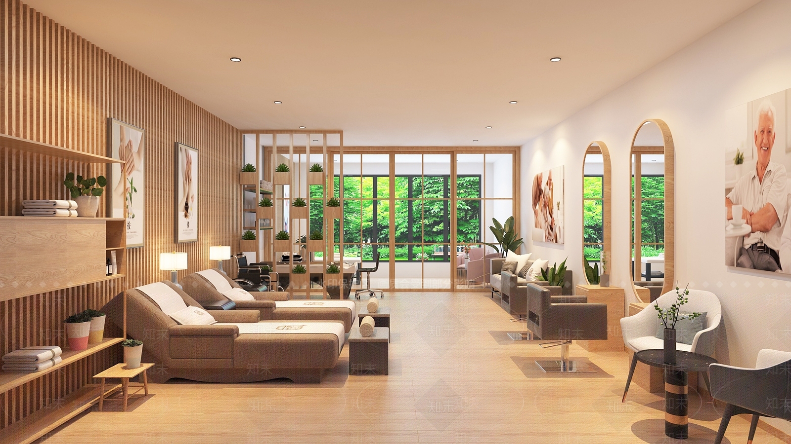 现代美发店3D模型下载【ID:1101751806】