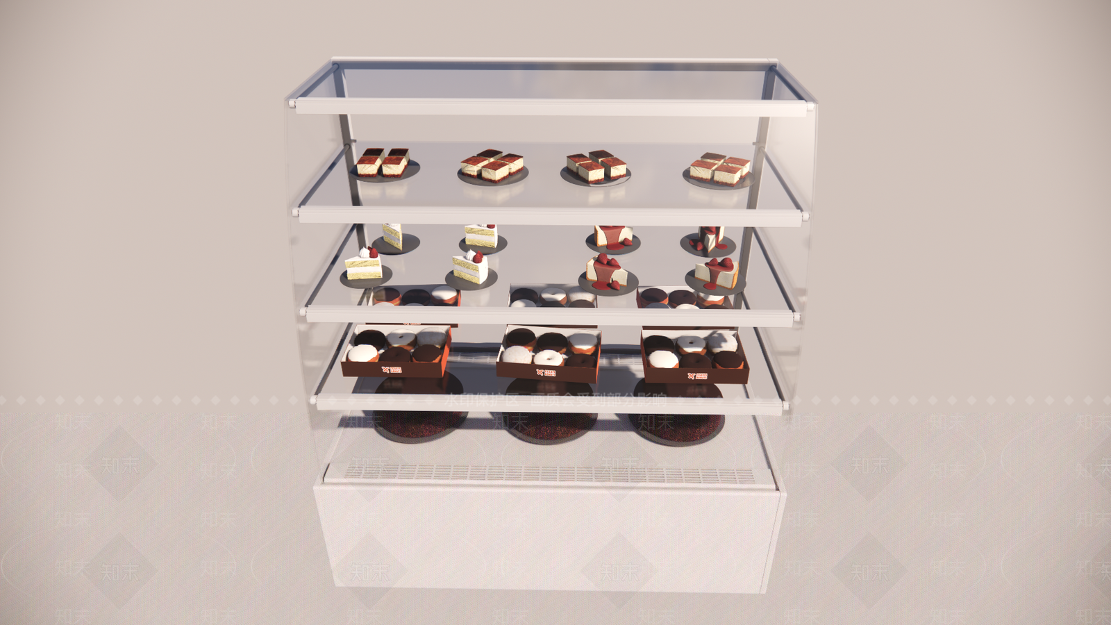 现代风格蛋糕柜SU模型下载【ID:1101755195】