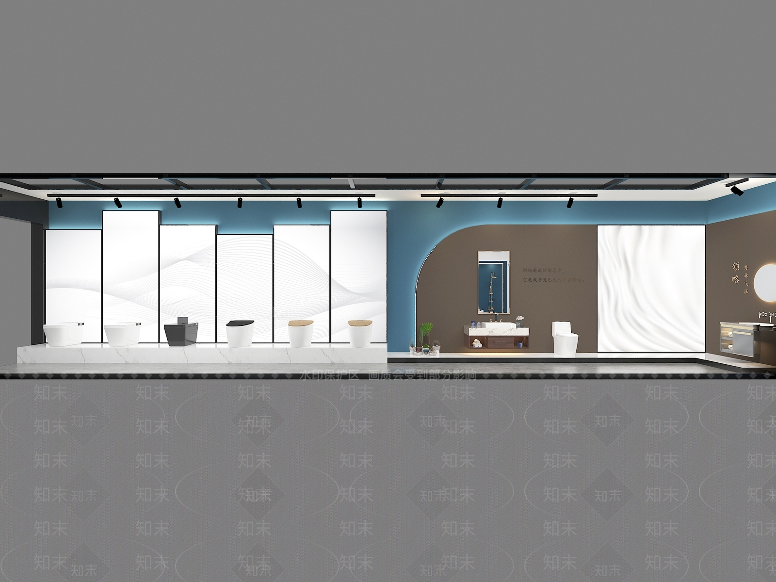 现代卫浴展厅3D模型下载【ID:1101756062】