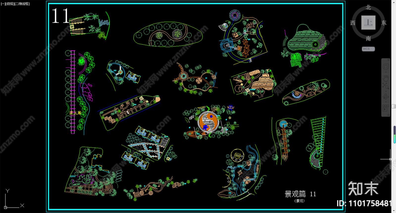 景观设计入口cad施工图下载【ID:1101758481】