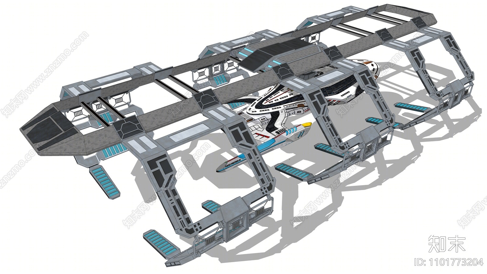 现代飞船SU模型下载【ID:1101773204】
