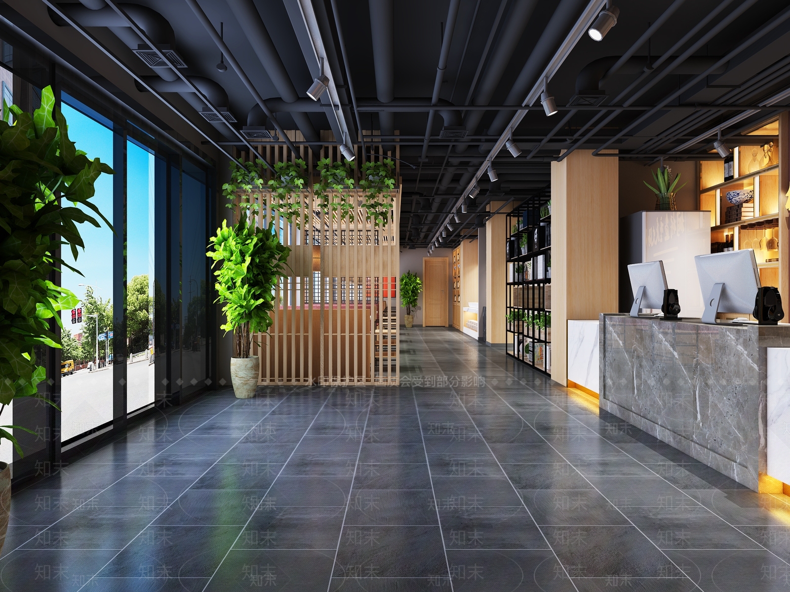 工业风火锅店3D模型下载【ID:1101774870】